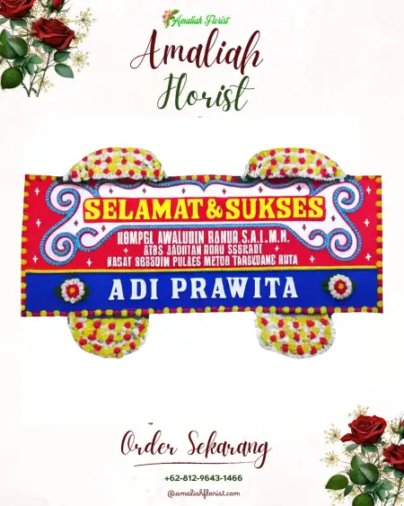 Papan Bunga Ucapan Selamat Gabru